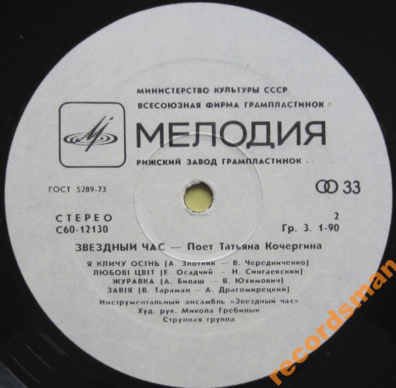 Татьяна КОЧЕРГИНА. «Звездный час»