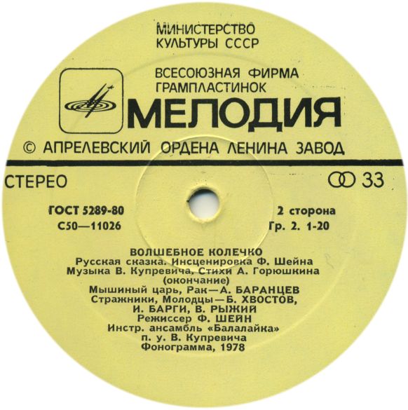 Волшебное колечко (русская сказка)