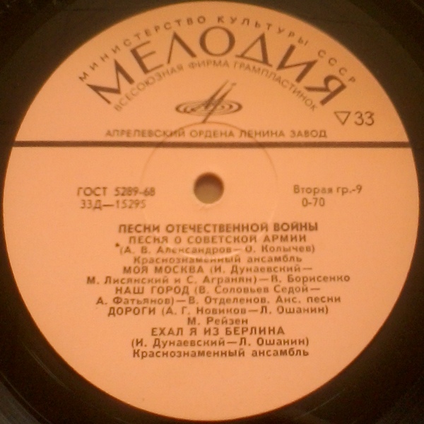 Песни Великой Отечественной Войны