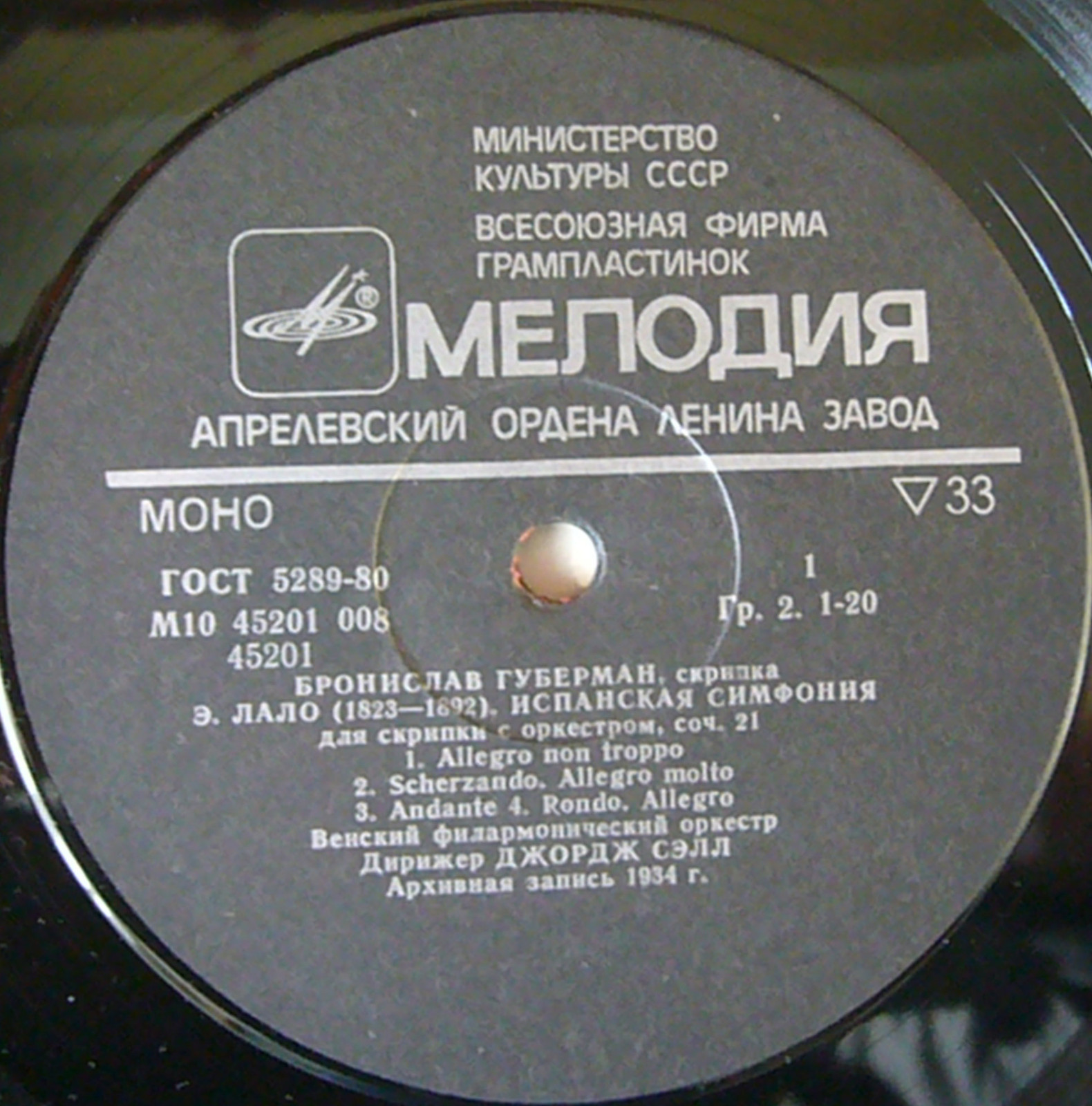 Бронислав Губерман (скрипка)