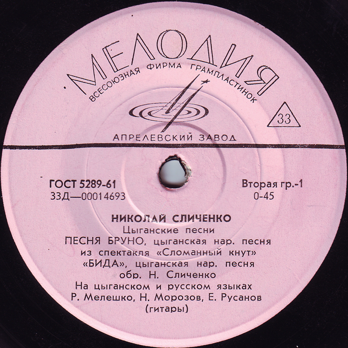 Николай Сличенко. Цыганские песни