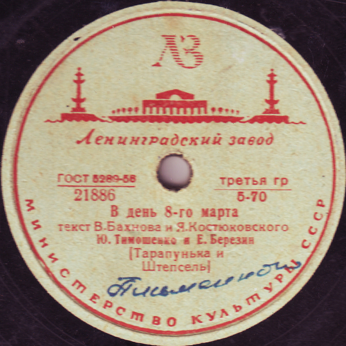 Ю. Тимошенко и Е. Березин - В день 8-го марта / Необходимая книга