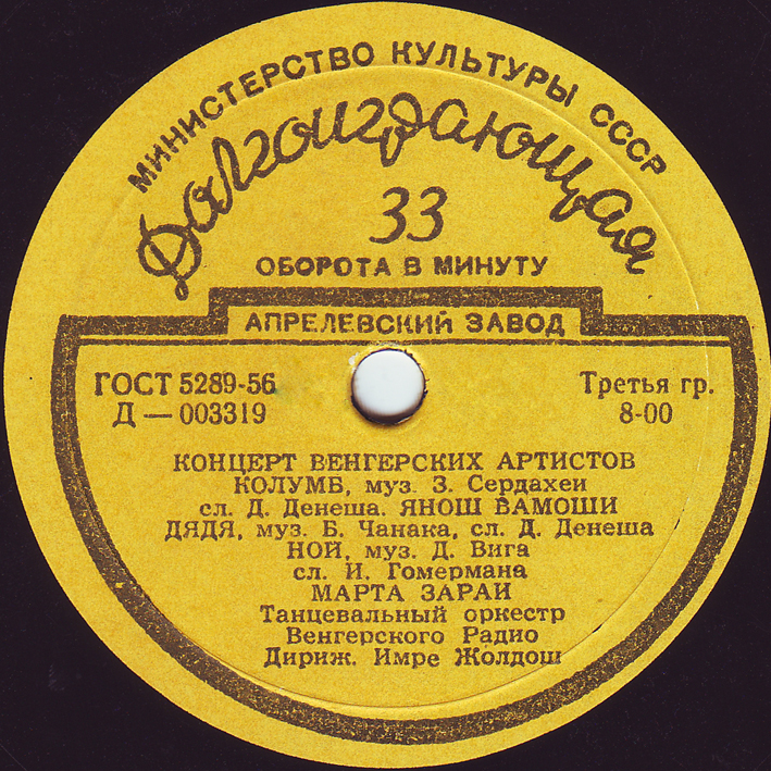 Концерт венгерских артистов