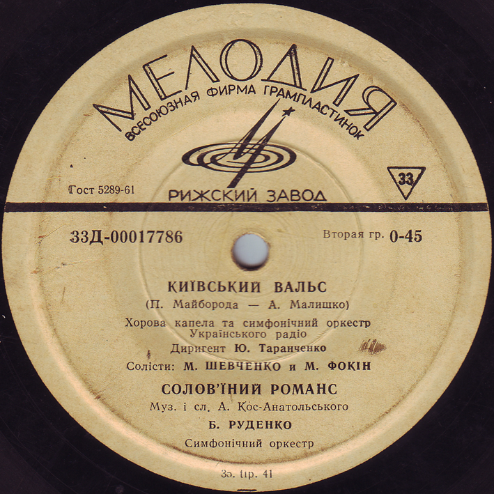 Песни украинских композиторов