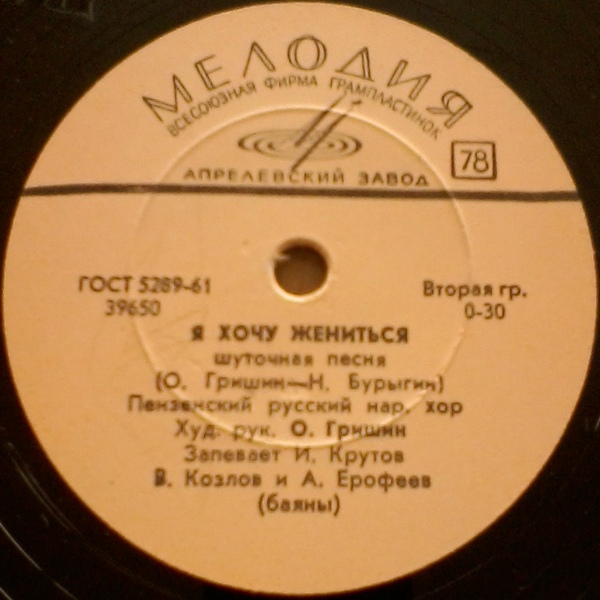 ПЕНЗЕНСКИЙ РУССКИЙ НАР. ХОР,  худ. рук. О. Гришин