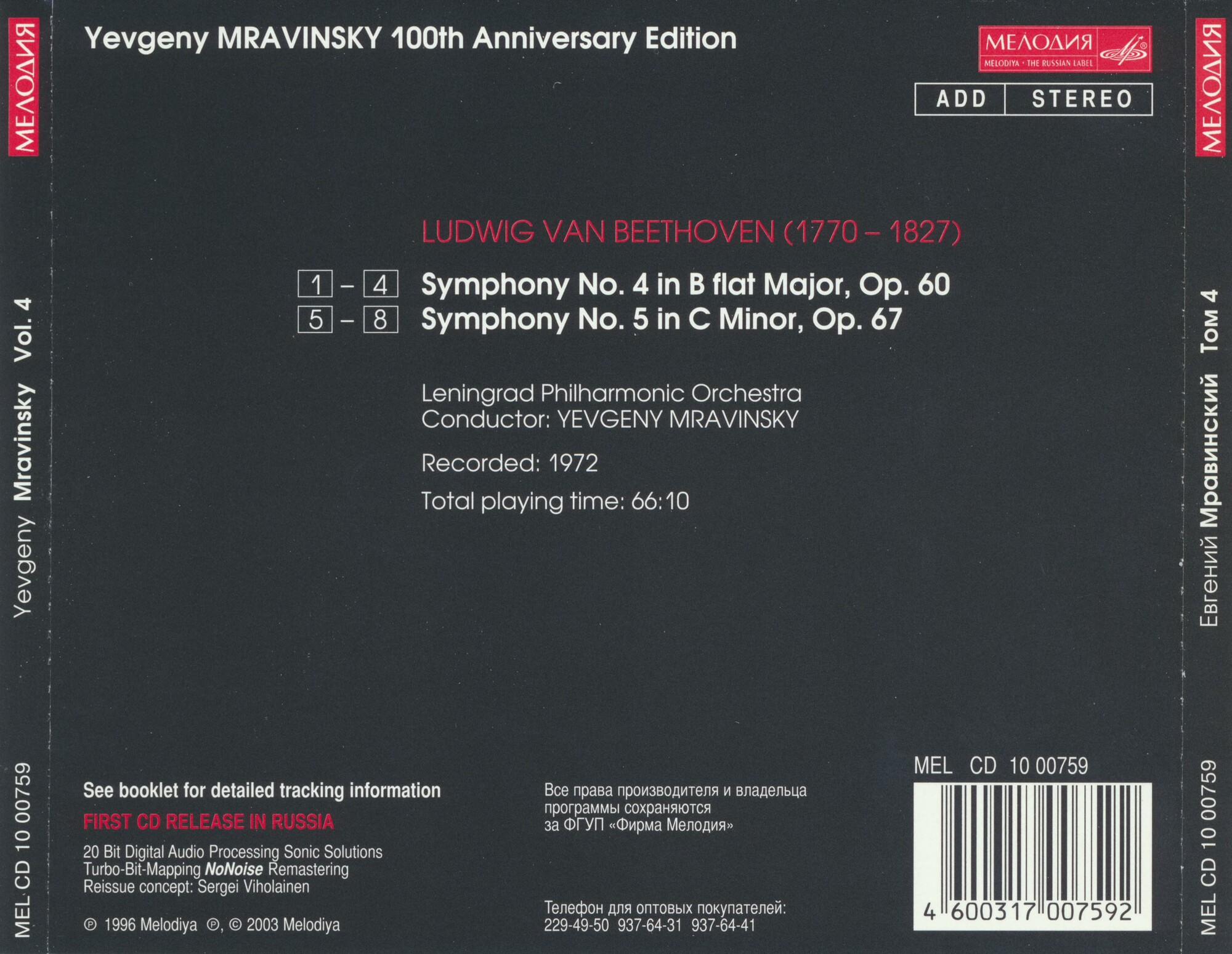 Евгений МРАВИНСКИЙ. Юбилейное издание (5 CD)