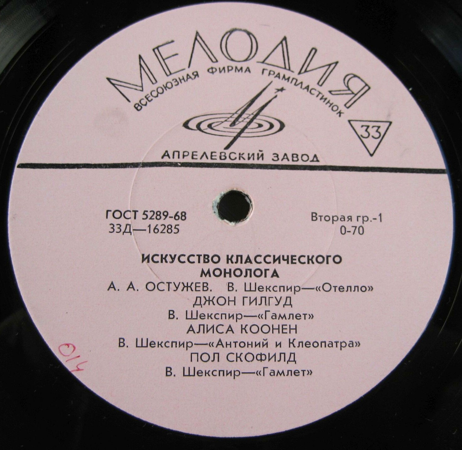Искусство классического монолога