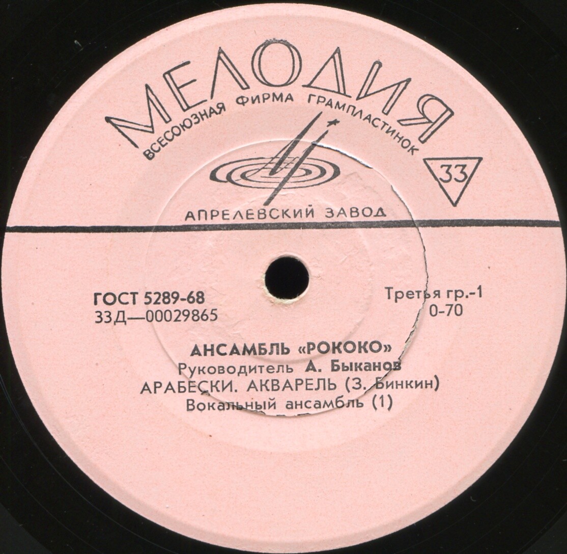 Ансамбль "РОКОКО". Руководитель А. Быканов