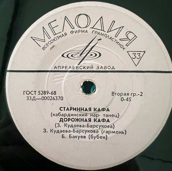 Зоя КУДАЕВА-БАРСУКОВА (гармоника) (Кабардино-Балкарская АССР)