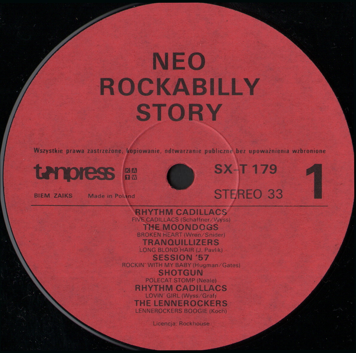 NEO ROCKABILLY STORY [по заказу польской фирмы TONPRESS, SX-T 179]