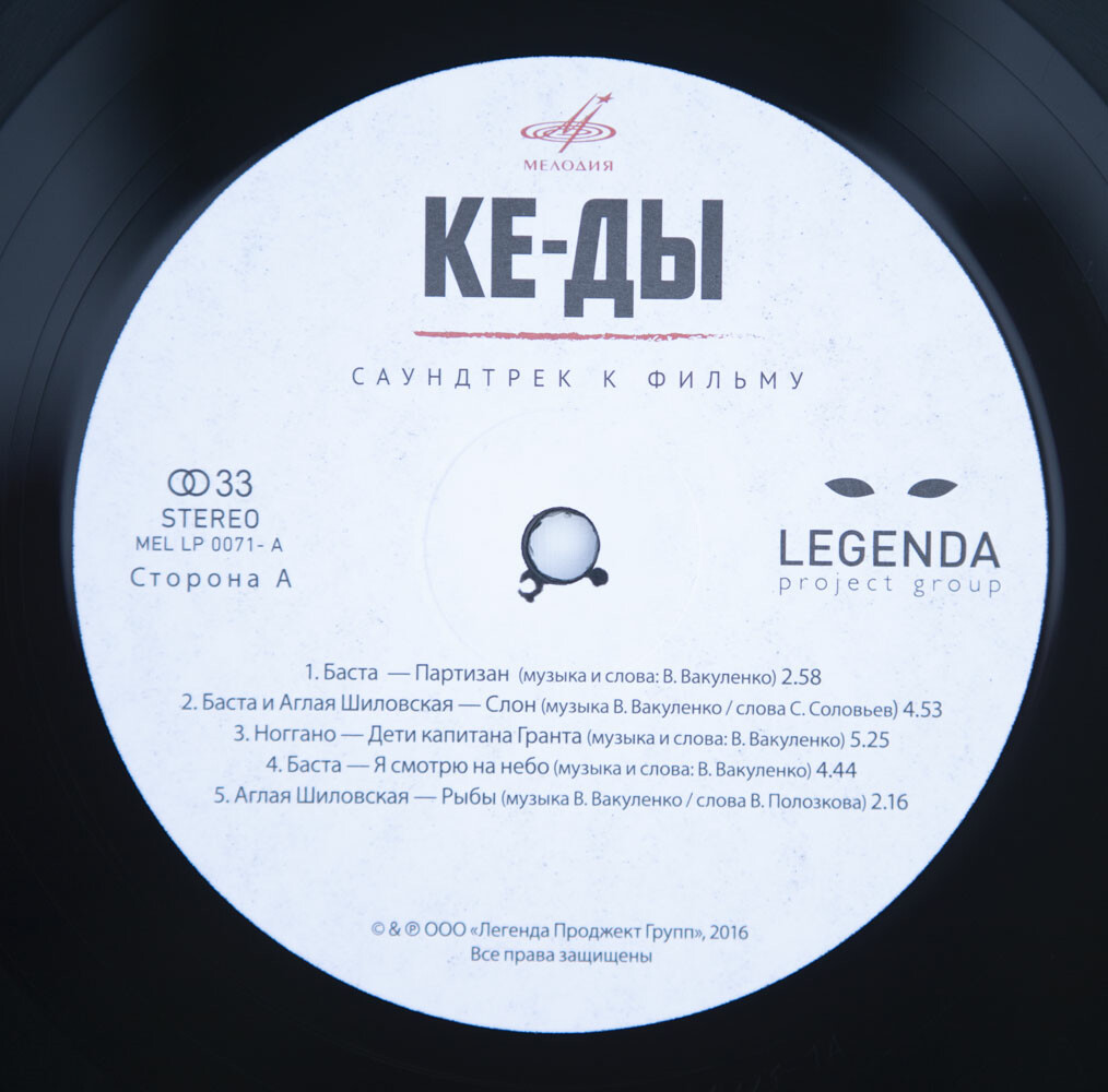 КЕ-ДЫ. Саундтрек к фильму