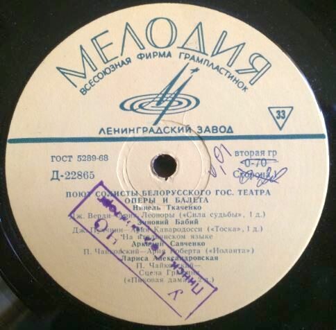 Поют солисты Белорусского государственного театра оперы и балета