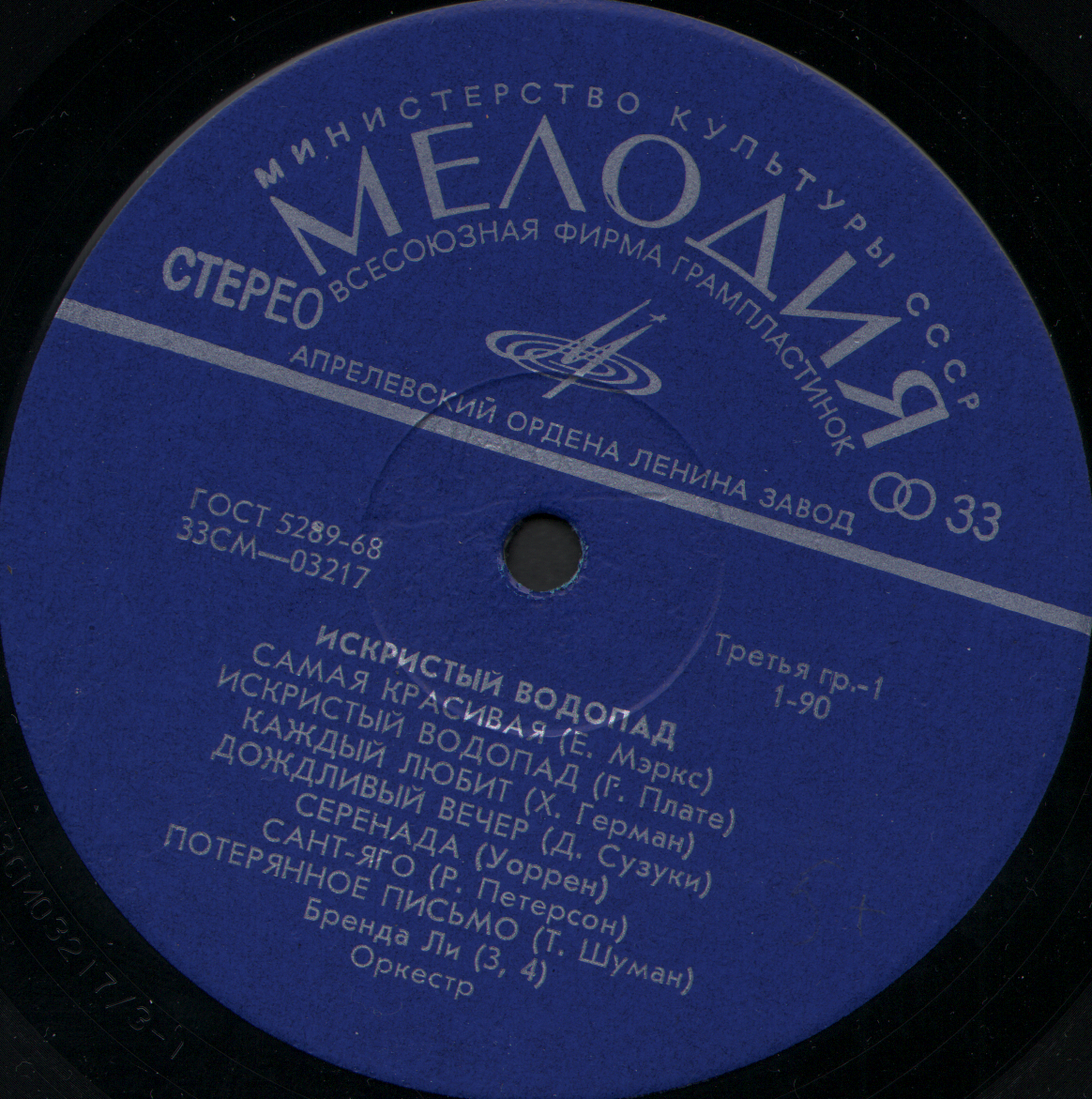 Искристый водопад