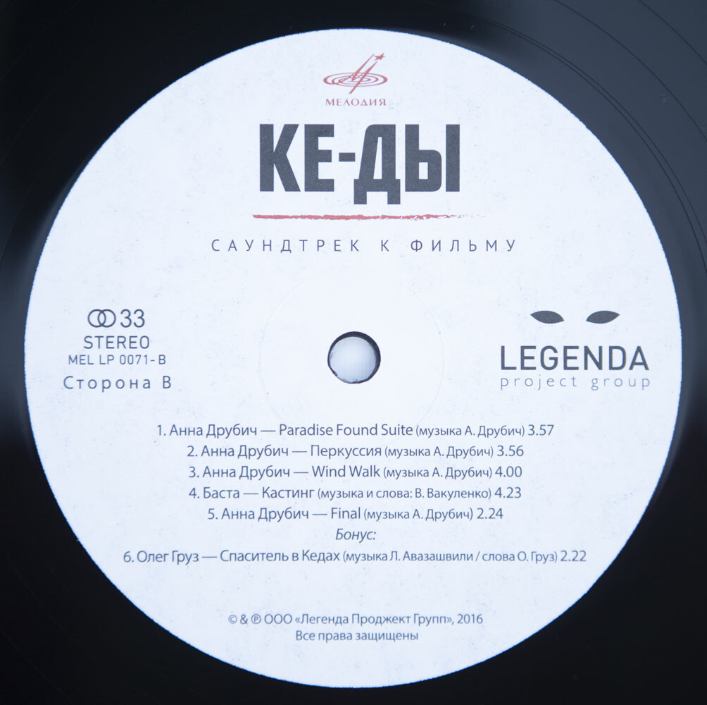 КЕ-ДЫ. Саундтрек к фильму