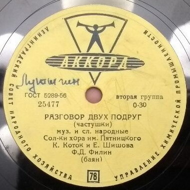 Разговор двух подруг // Колхозная полька