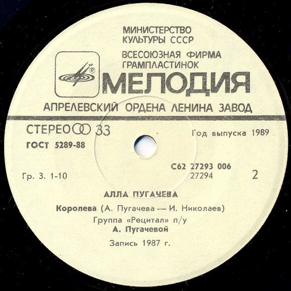 Алла Пугачёва - Алло / Королева [По вашим письмам]