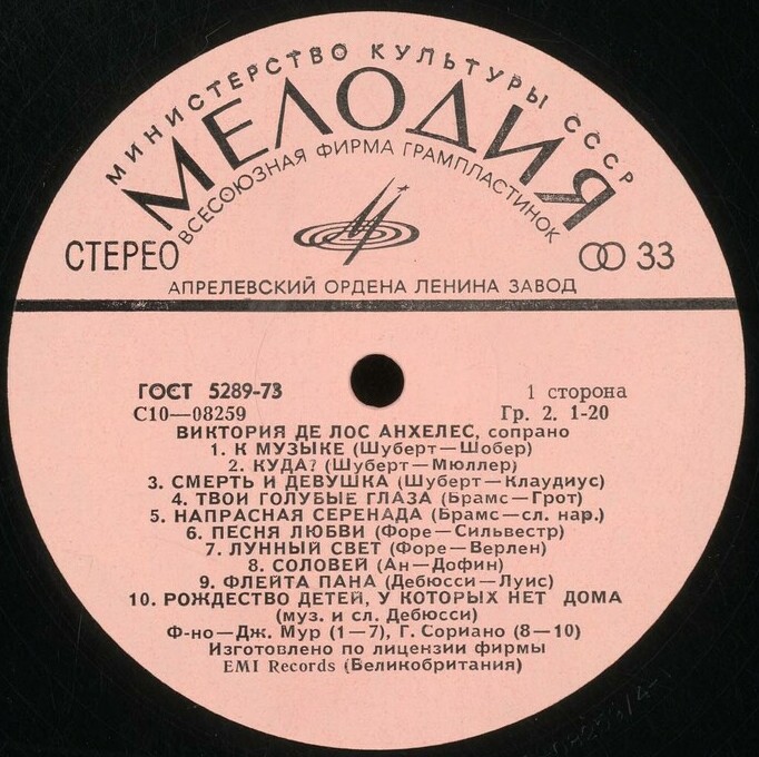 Виктория де лос АНХЕЛЕС (сопрано)