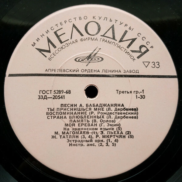 Песни Арно Бабаджаняна