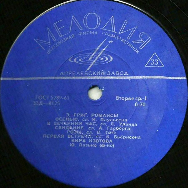 Эдвард ГРИГ. Романсы - ИЗОТОВА Кира, сопрано