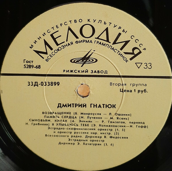 Поёт Дмитрий Гнатюк
