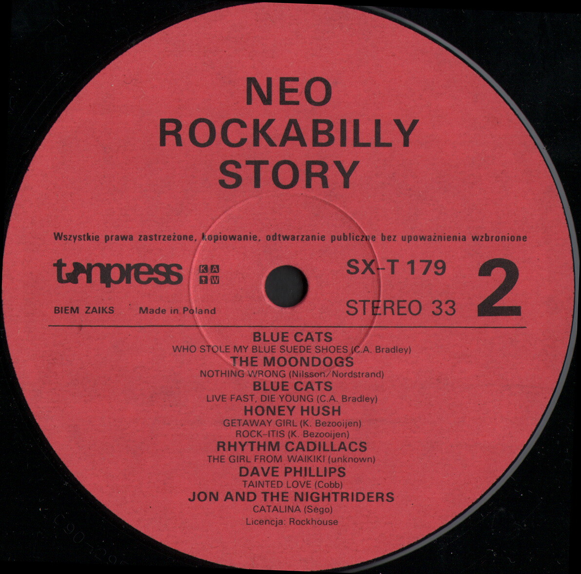 NEO ROCKABILLY STORY [по заказу польской фирмы TONPRESS, SX-T 179]