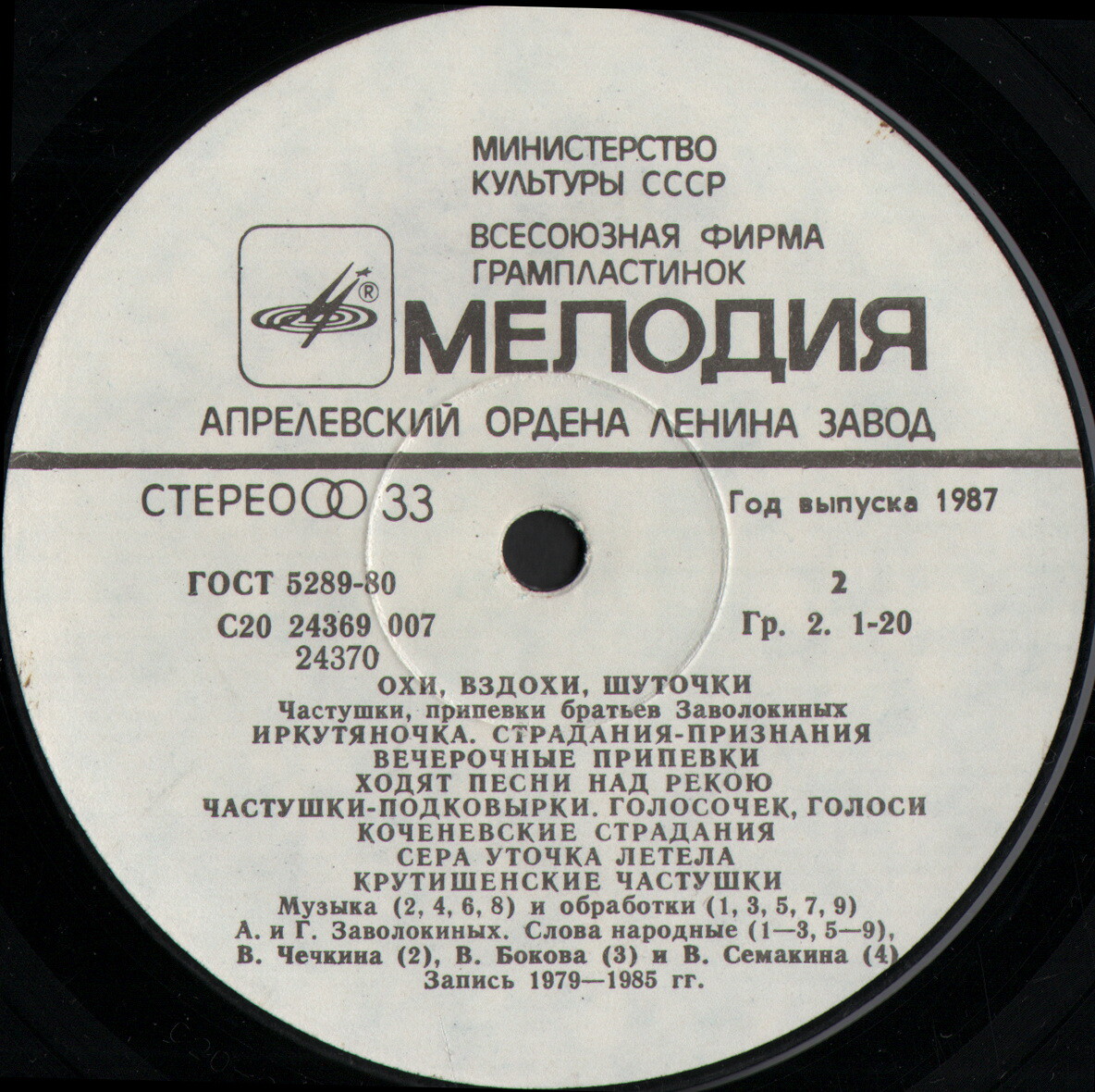 Братья Заволокины. «Охи, вздохи, шуточки»