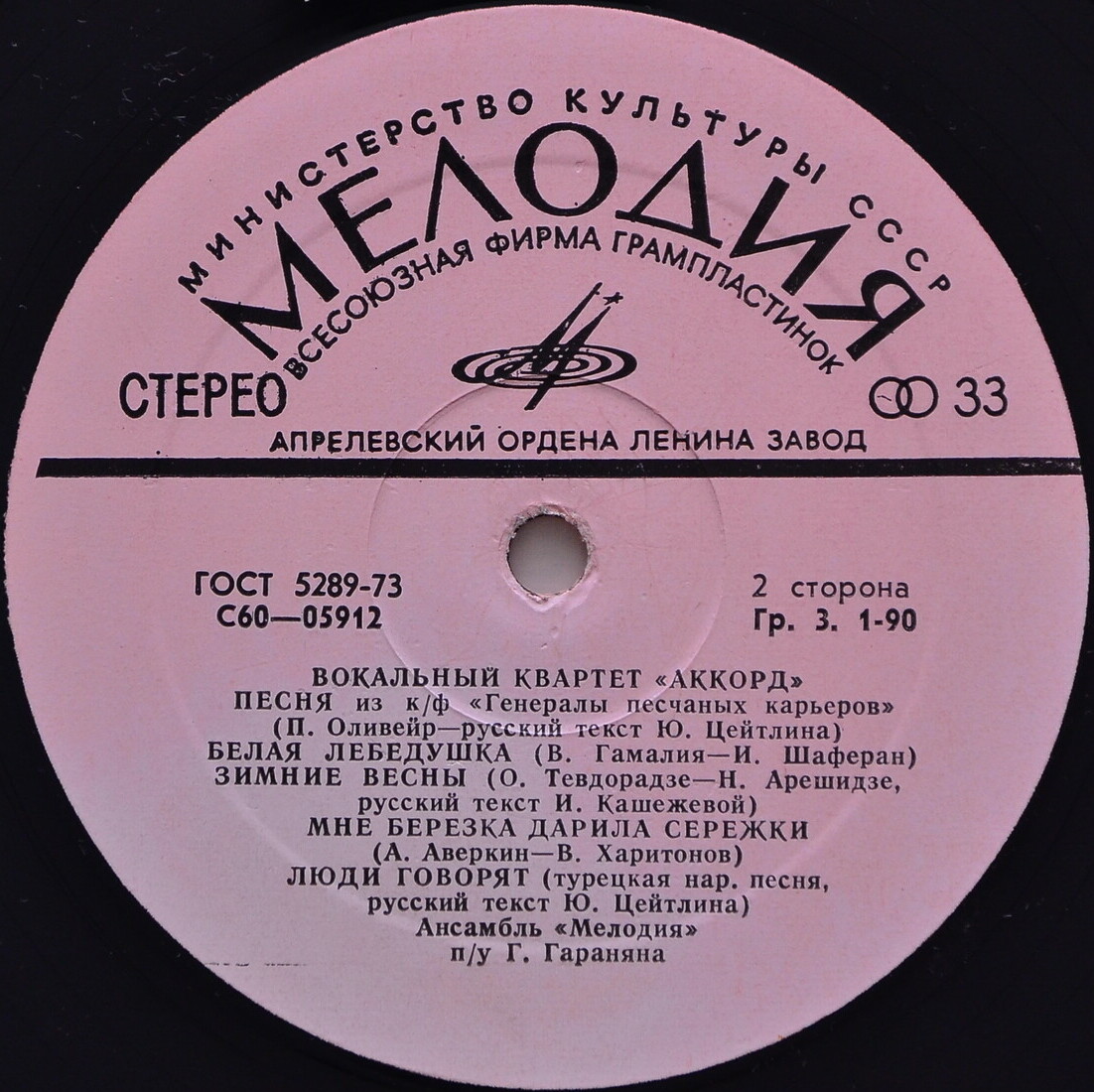 Вокальный квартет «Аккорд»