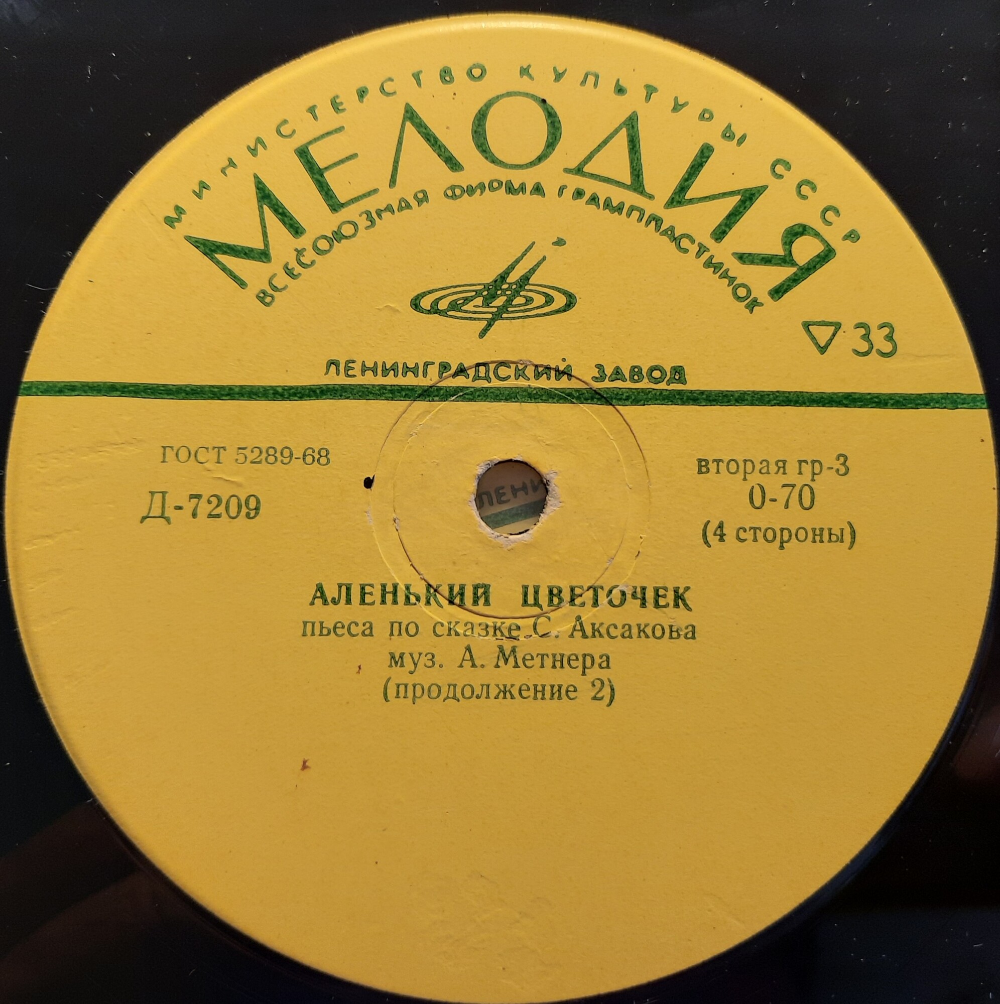 А. Метнер. «Аленький цветочек», инсценировка по сказке С. Аксакова