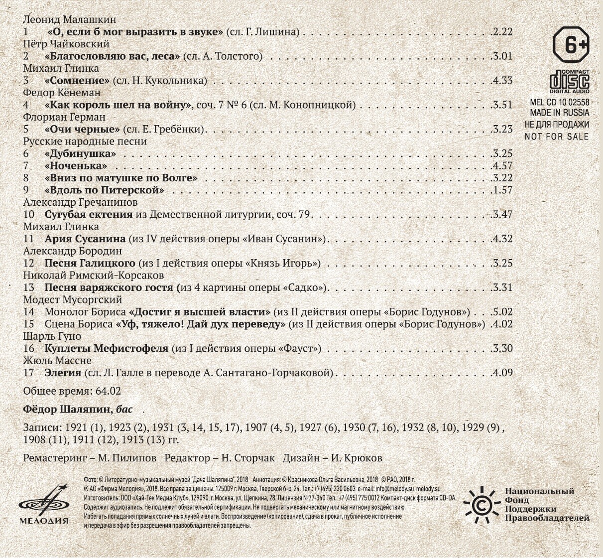 Федор ШАЛЯПИН - 145