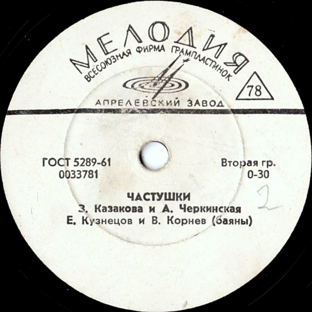 Хор русской песни ВР - В саду роза белорозовая // З. Казакова и А. Черкинская - Частушки