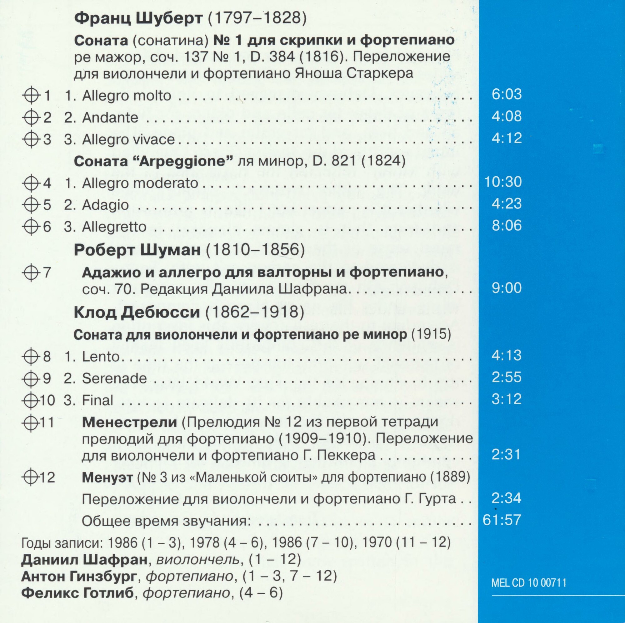 Даниил ШАФРАН, виолончель