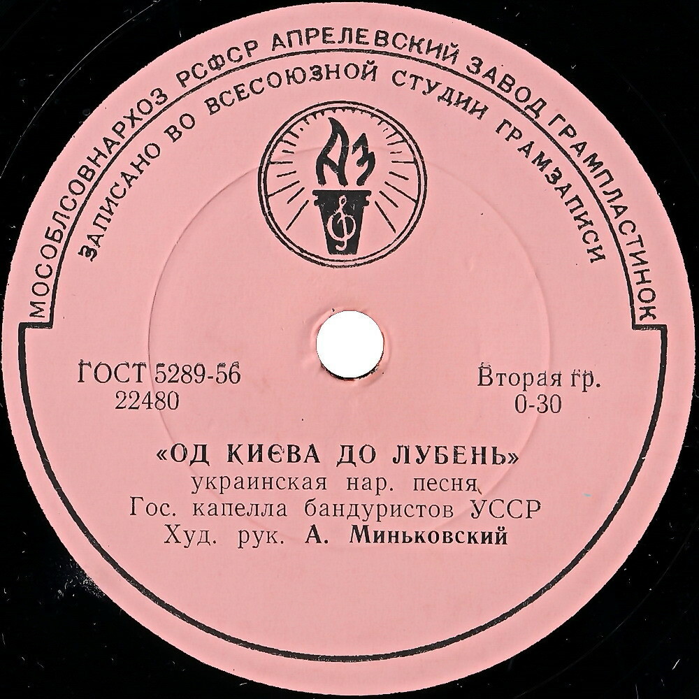 ГОС. КАПЕЛЛА БАНДУРИСТОВ УССР, худ. рук. А. Миньковский