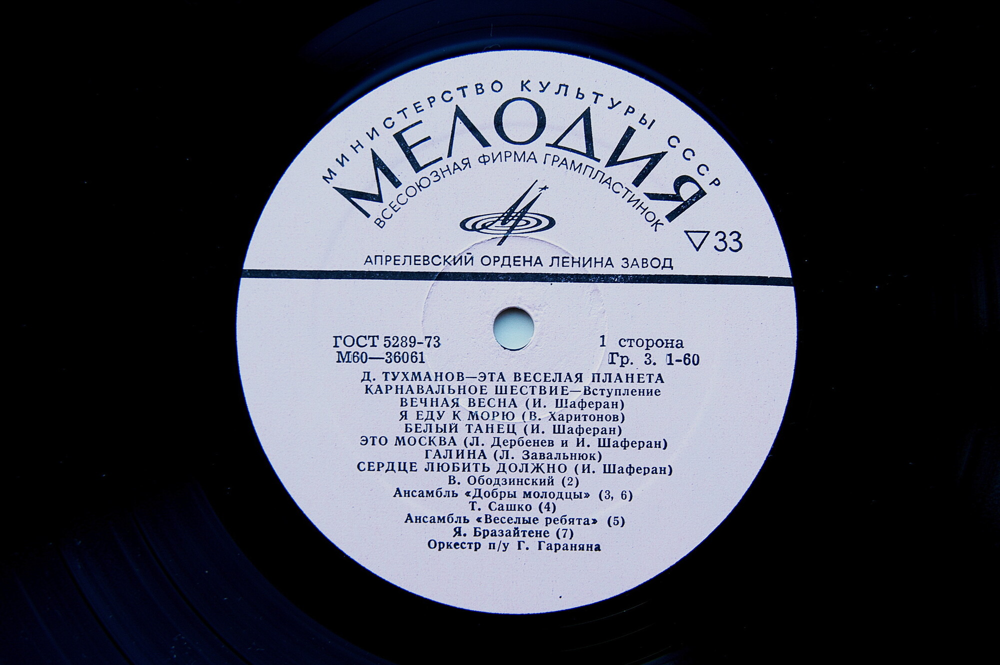 Давид Тухманов. «Эта веселая планета»