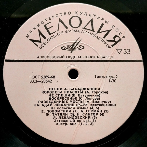 Песни Арно Бабаджаняна