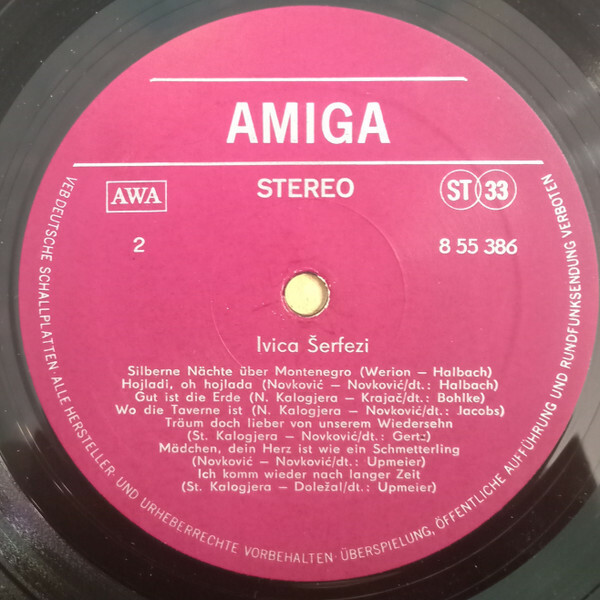 Ivica Šerfezi  / Ивица Шерфези [по заказу немецкой фирмы AMIGA, 8 55 386]