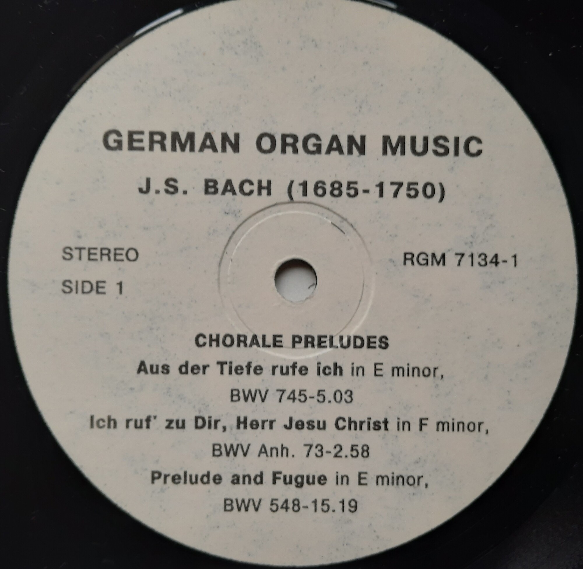 Sergei Tsatsorin "German Organ Music"