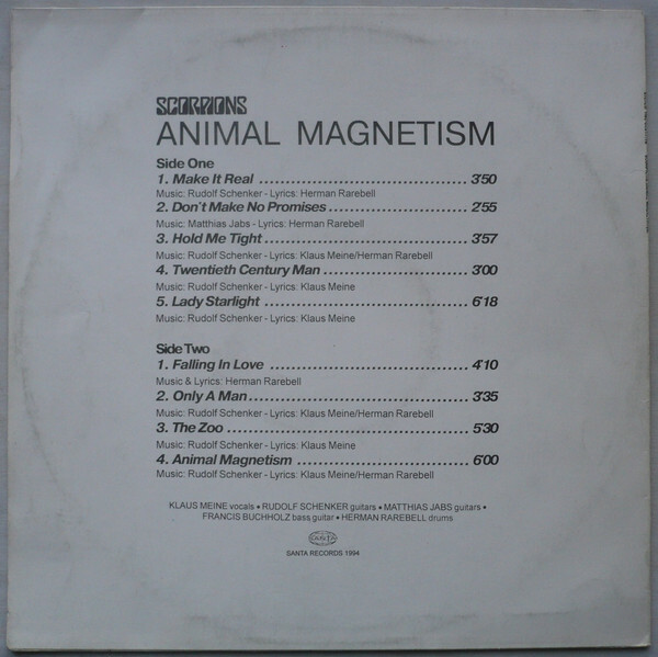 SCORPIONS. Animal Magnetism