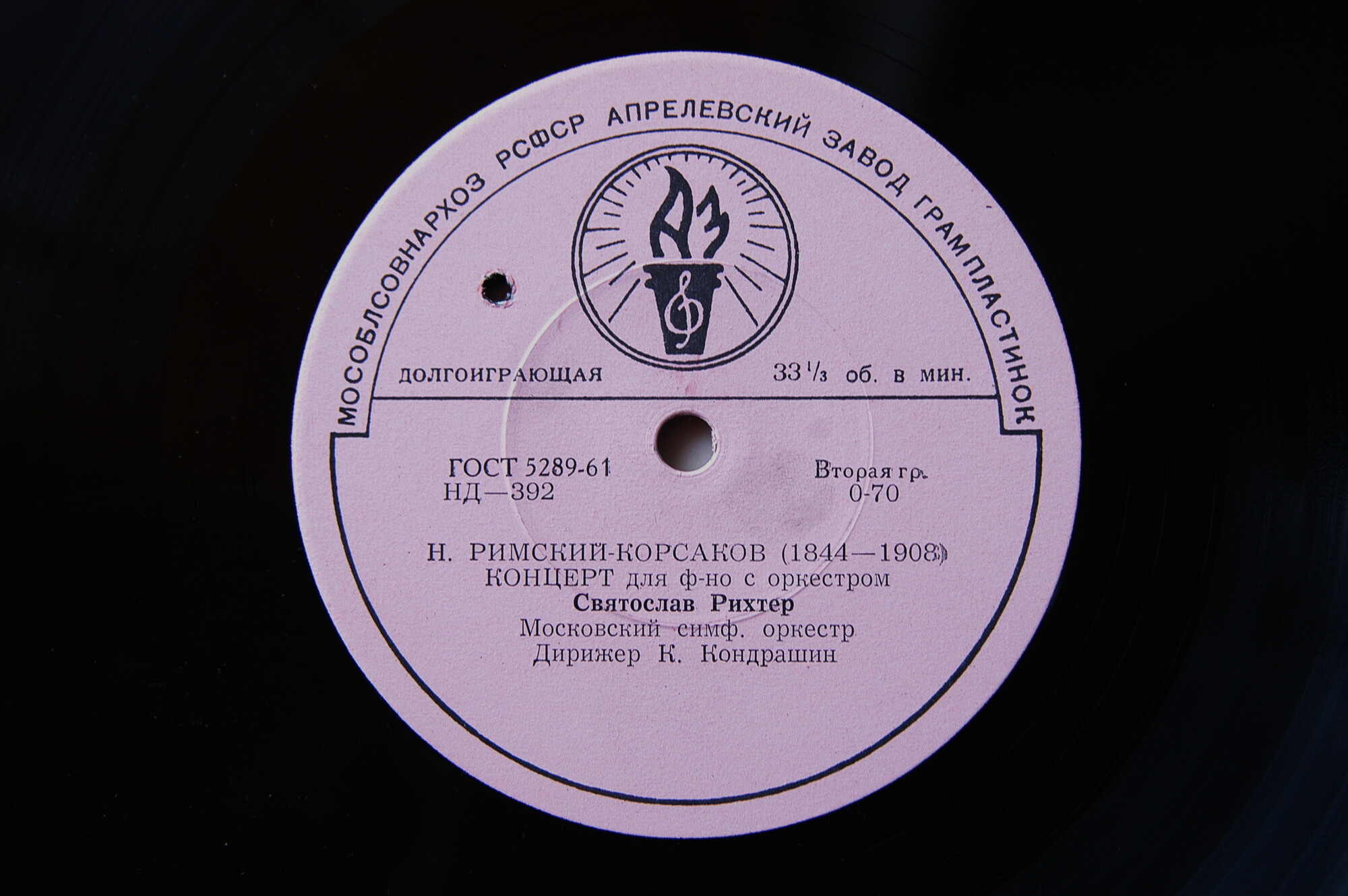 Н. РИМСКИЙ-КОРСАКОВ (1844–1908): Испанское каприччио (К. Кондрашин) / Концерт для ф-но с оркестром (С. Рихтер, К. Кондрашин)