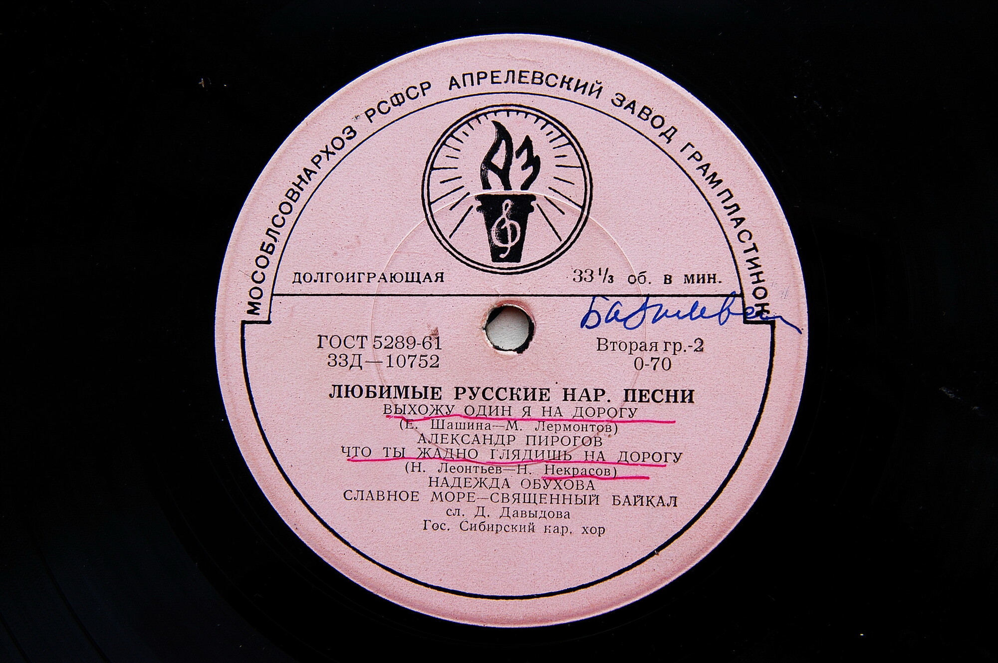 Любимые русские народные песни