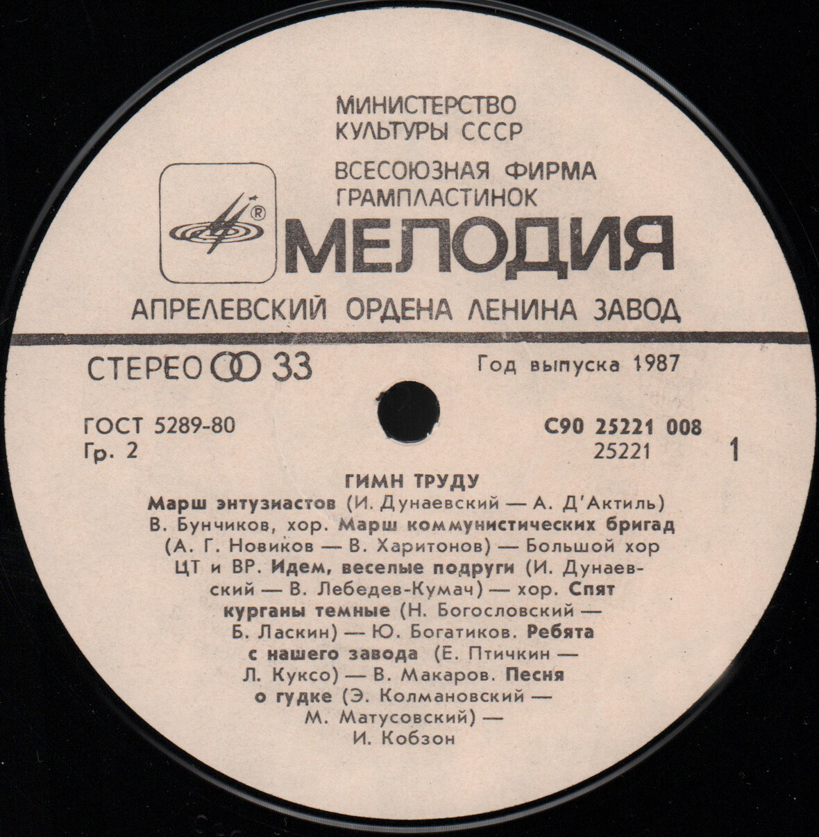 «Товарищ песня». XVIII съезду профсоюзов СССР посвящается