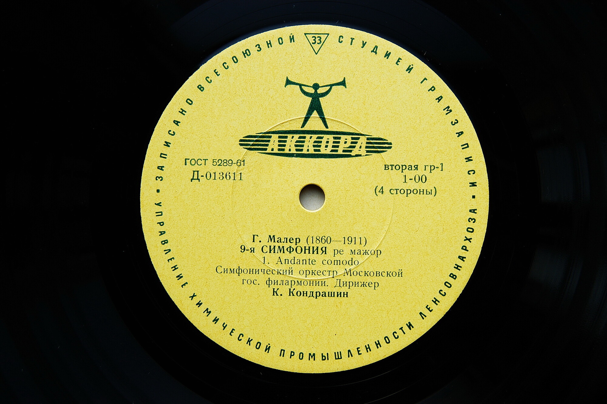 Г. Малер: Симфония № 9 (К. Кондрашин)