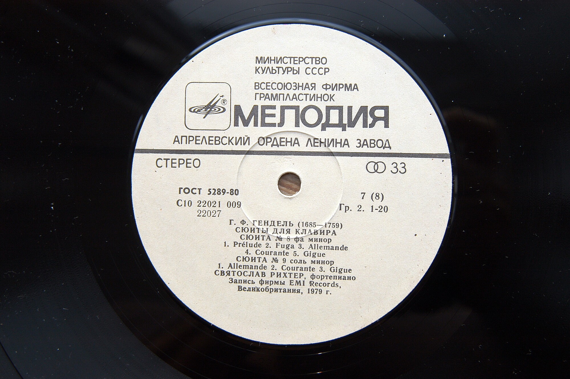 Г. Ф. ГЕНДЕЛЬ. Сюиты для клавира