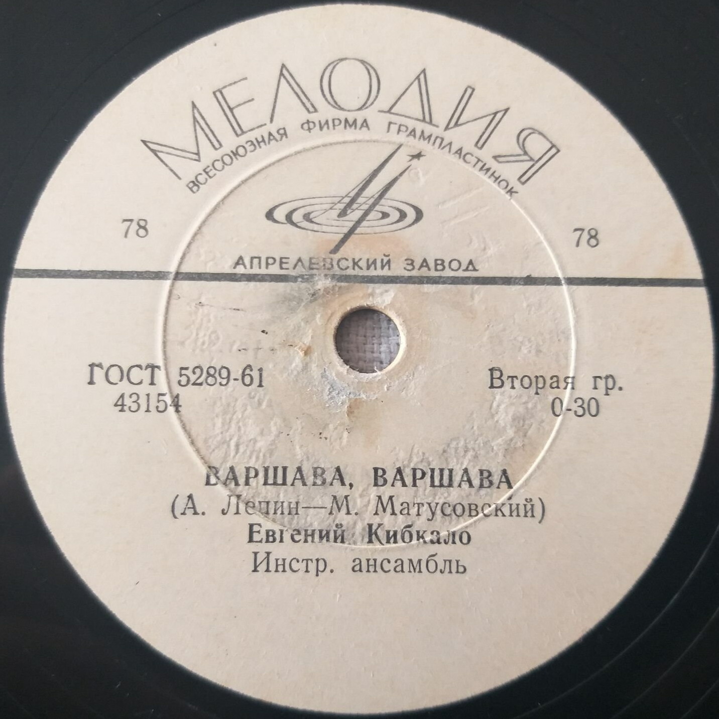 Евгений Кибкало — Водил поезда машинист / Варшава, Варшава