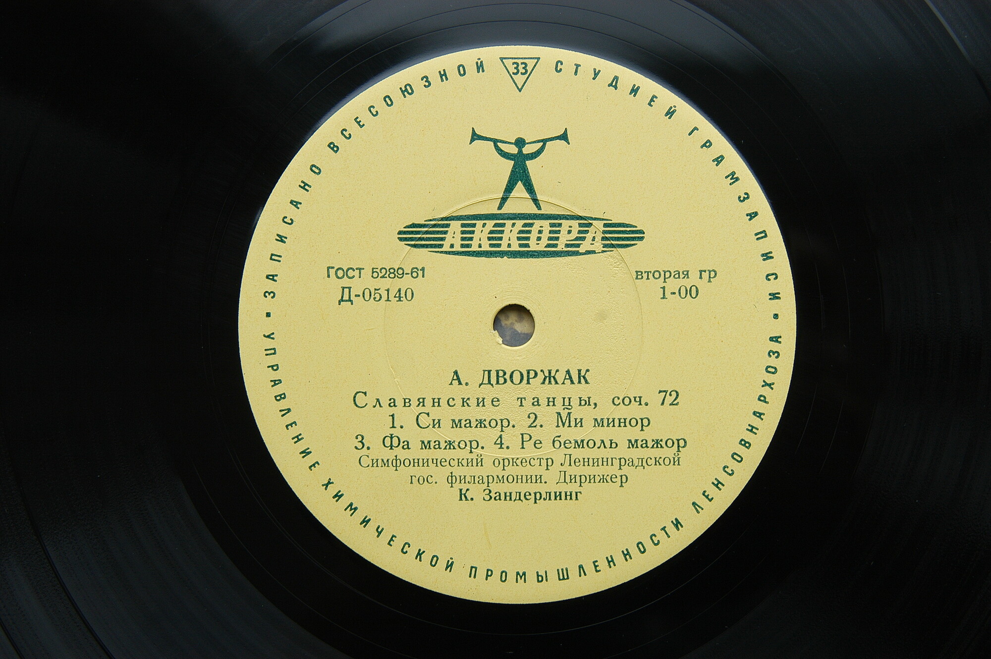 А. Дворжак (1841–1904). Славянские танцы.  Дирижер Курт Зандерлинг.