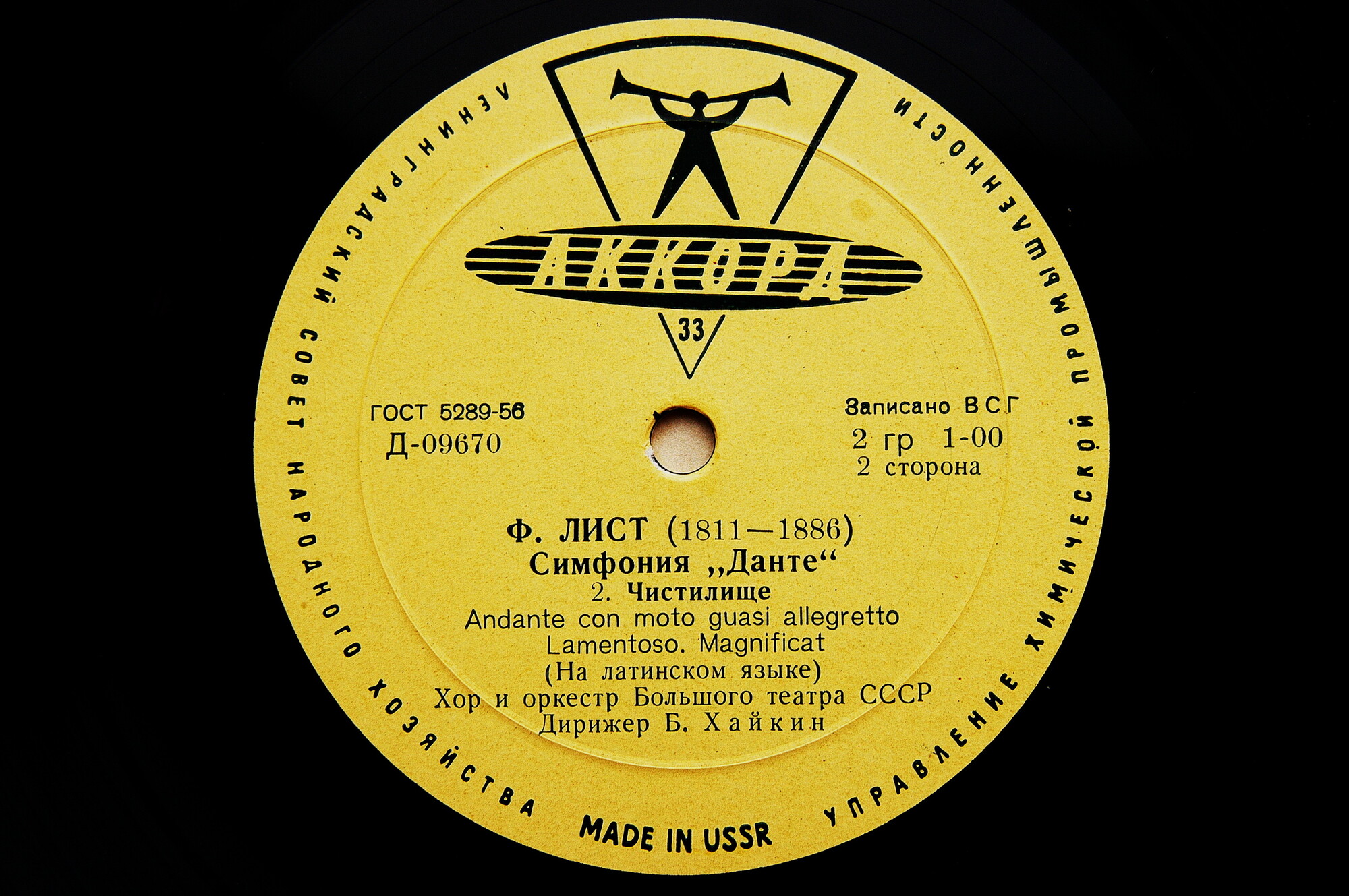 Ф. ЛИСТ (1811–1886) Симфония «Данте» (Б. Хайкин)