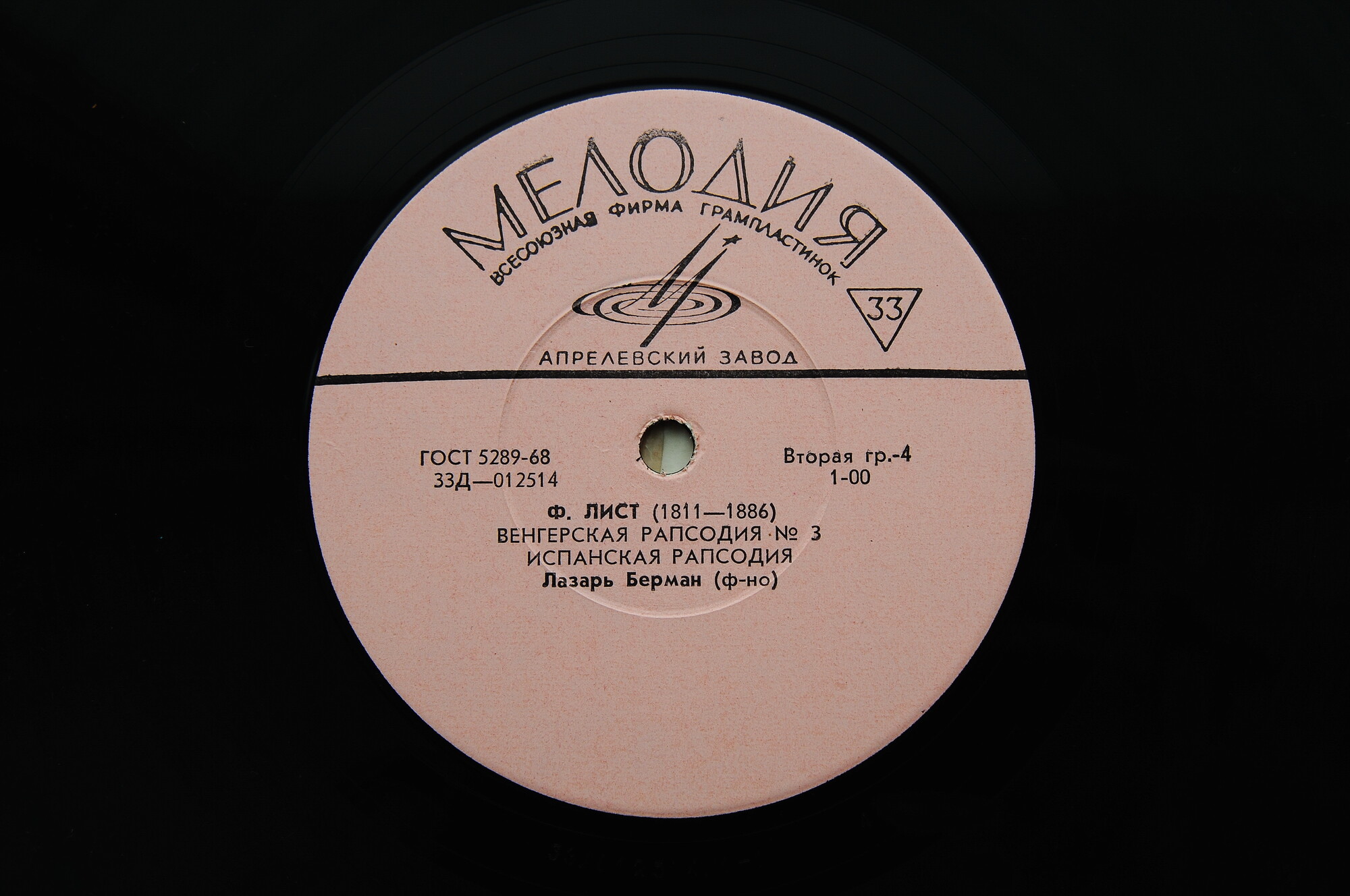 Ф. ЛИСТ Этюды высшего исполнительского мастерства (Лазарь Берман, ф-но)