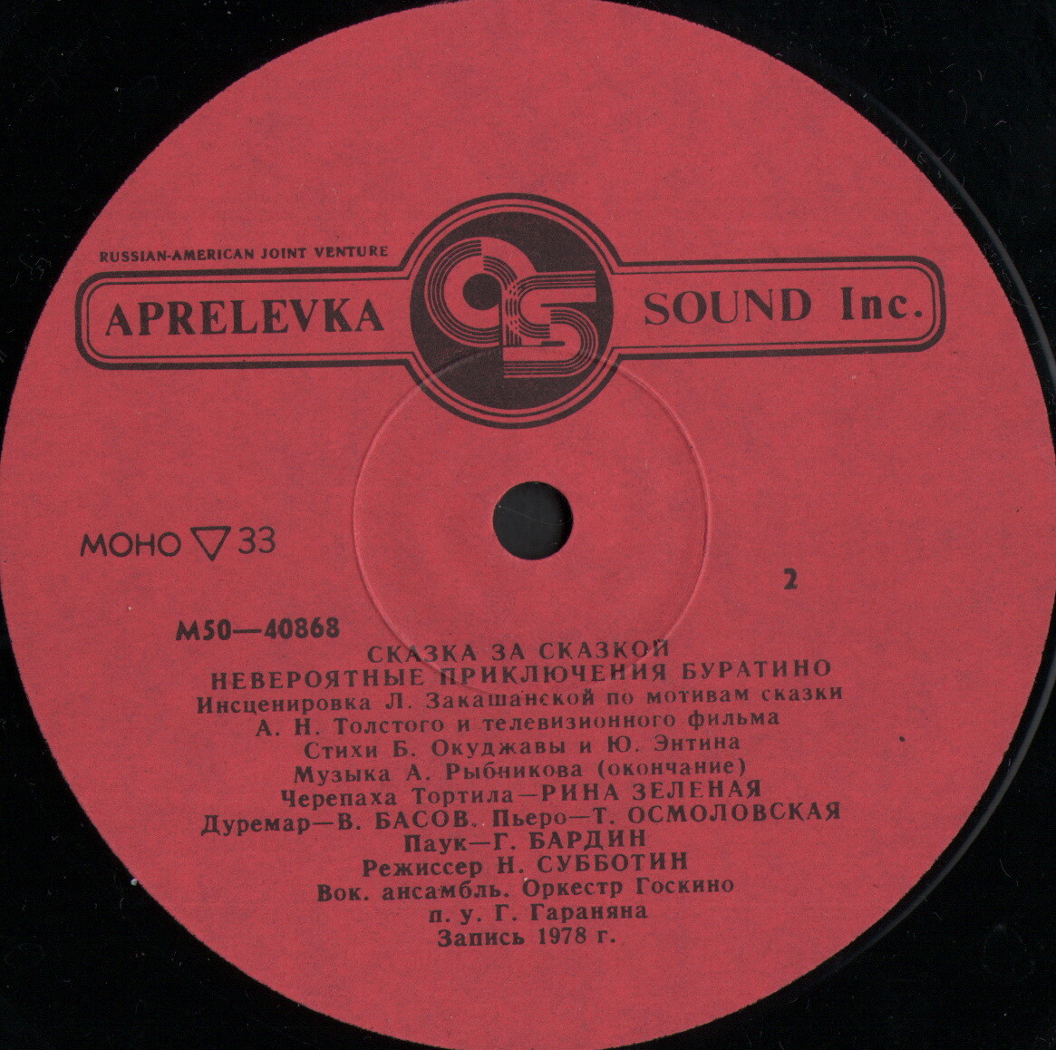 А. Толстой. «Невероятные приключения Буратино», инсценировка