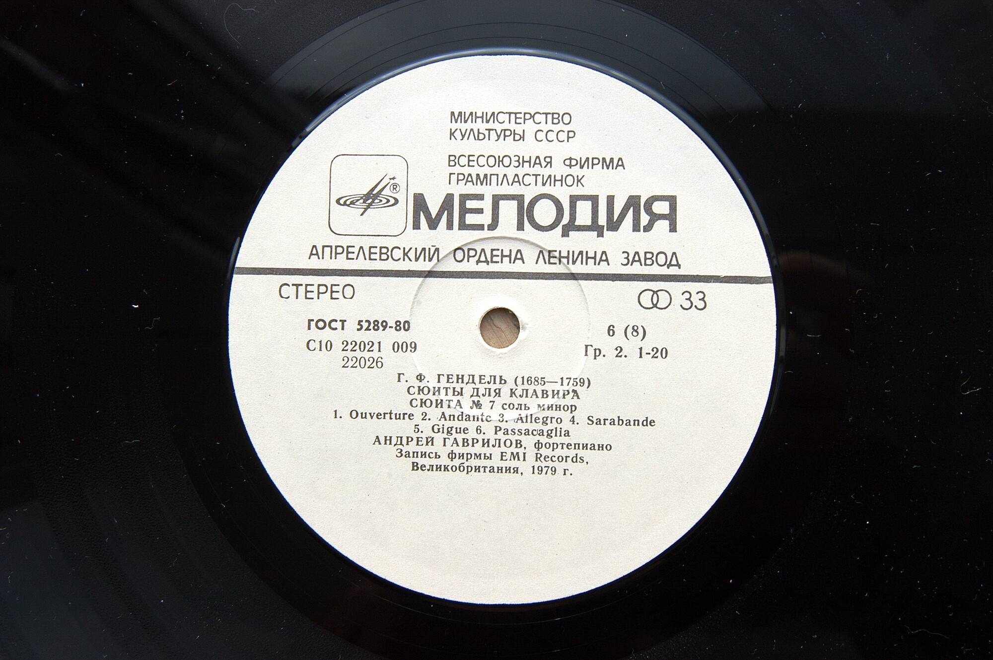 Г. Ф. ГЕНДЕЛЬ. Сюиты для клавира