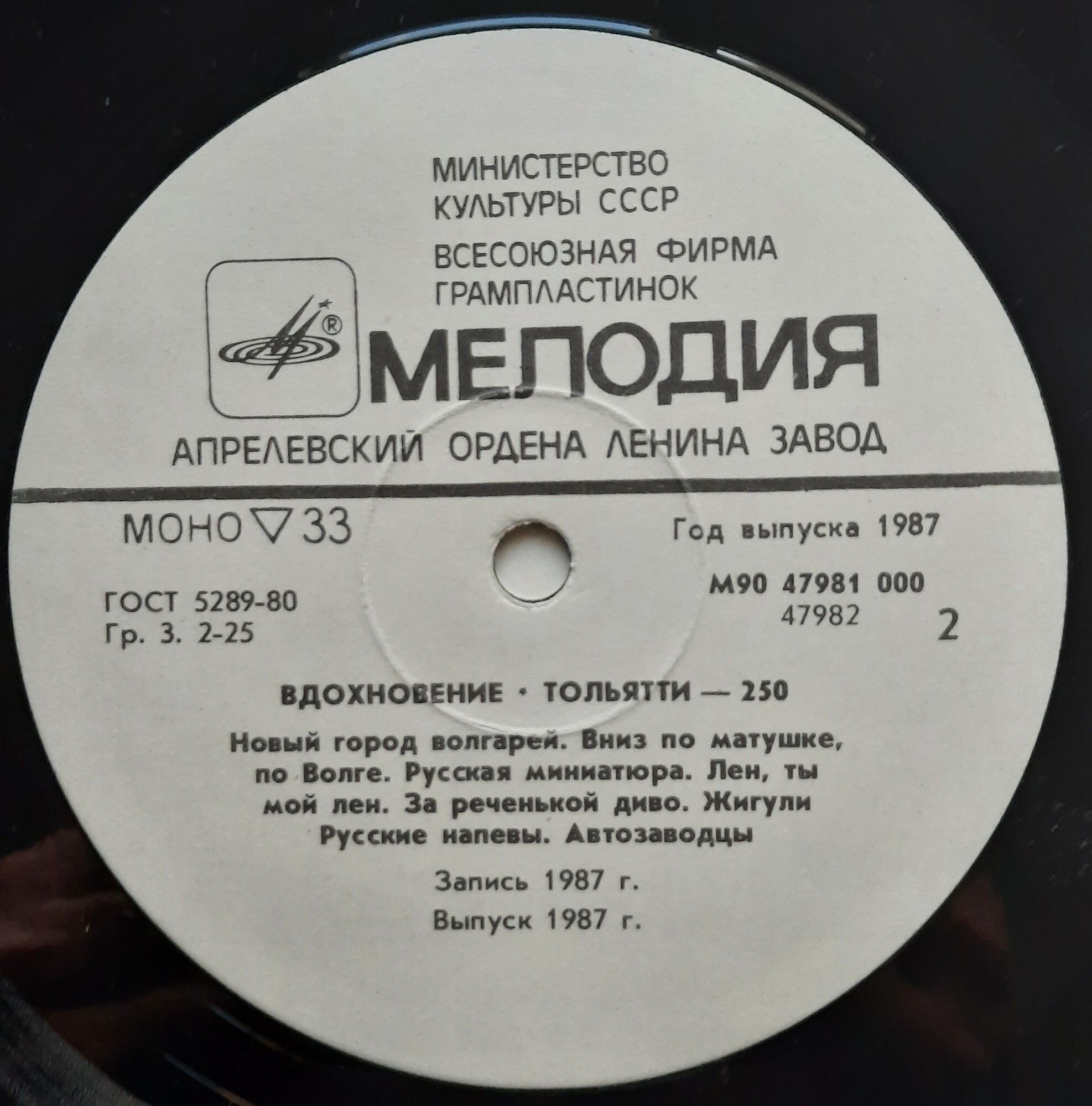 Тольятти - 250. Вдохновение