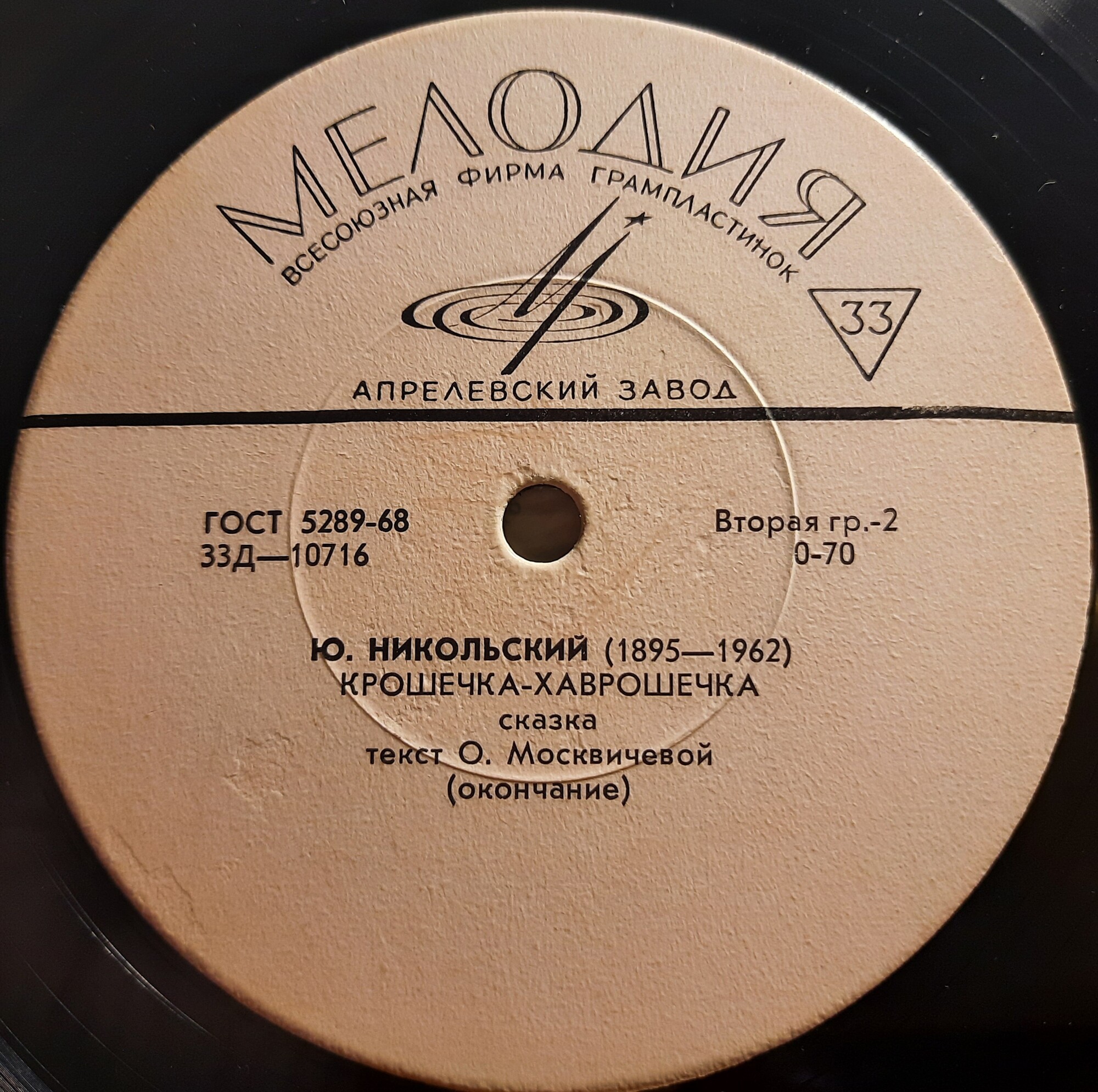 Ю.Никольский. Крошечка-Хаврошечка